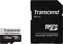 Card de memorie Transcend MicroSDXC 350V 128GB Class 10 UHS-I U1 +SD adapter