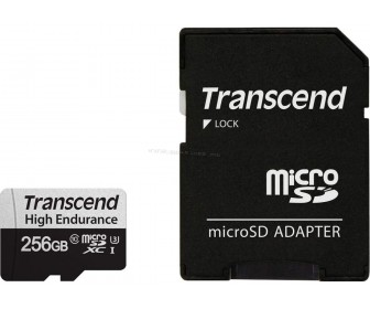 Card de memorie Transcend MicroSDXC 350V 256GB Class 10 UHS-I U3 +SD adapter