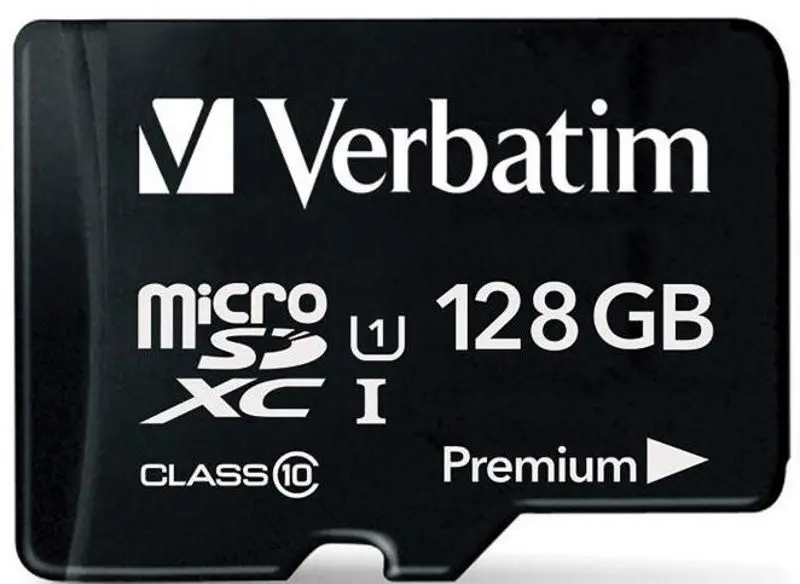 Карта памяти Verbatim Premium microSDXC 128GB Class 10 A1 UHS-I + SD adapter - 2