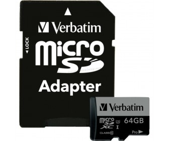 Card memorie Verbatim 47042 microSDXC 64Gb Сlass 10 U3 UHS-I V30 + SD Adapter