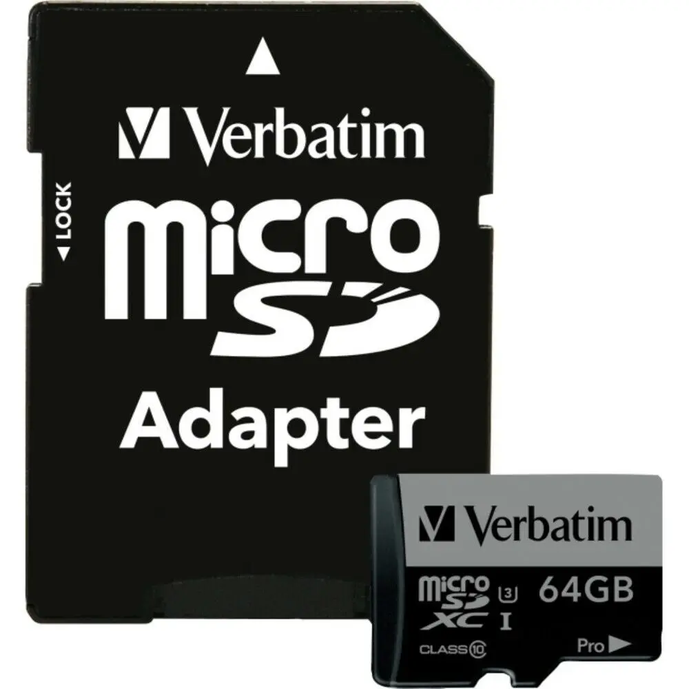 Card memorie Verbatim 47042 microSDXC 64Gb Сlass 10 U3 UHS-I V30 + SD Adapter
