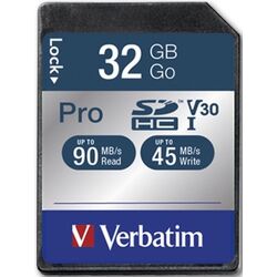 Карта памяти Verbatim Pro U3 SDHC 32GB Class 10 UHS-I (47021)