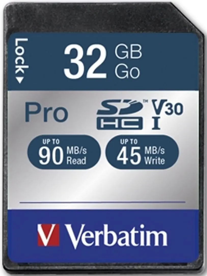 Карта памяти Verbatim Pro U3 SDHC 32GB Class 10 UHS-I (47021)
