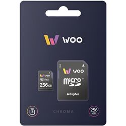 Card memorie Woo Chroma MicroSD 256 GB Class 10 UHS-I U3 V30 + SD Adapter Thumb