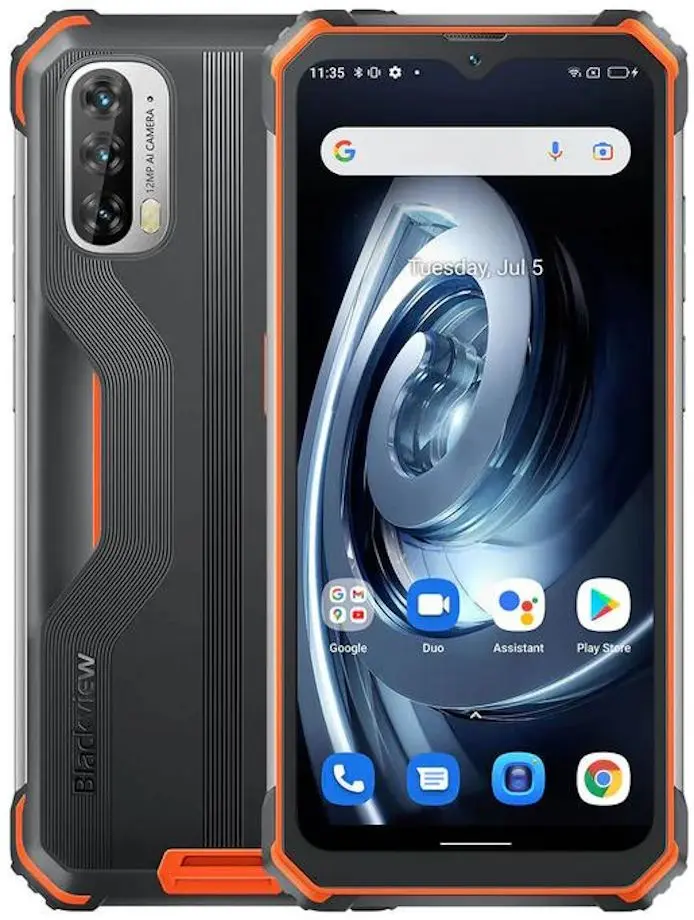 Мобильный телефон Blackview BV7100 Dual 6GB/128GB (Black/Orange) - 4