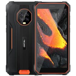 Мобильный телефон Blackview Oscal S60 Pro Night Version Duos 4GB/32GB (Black/Orange) Thumb