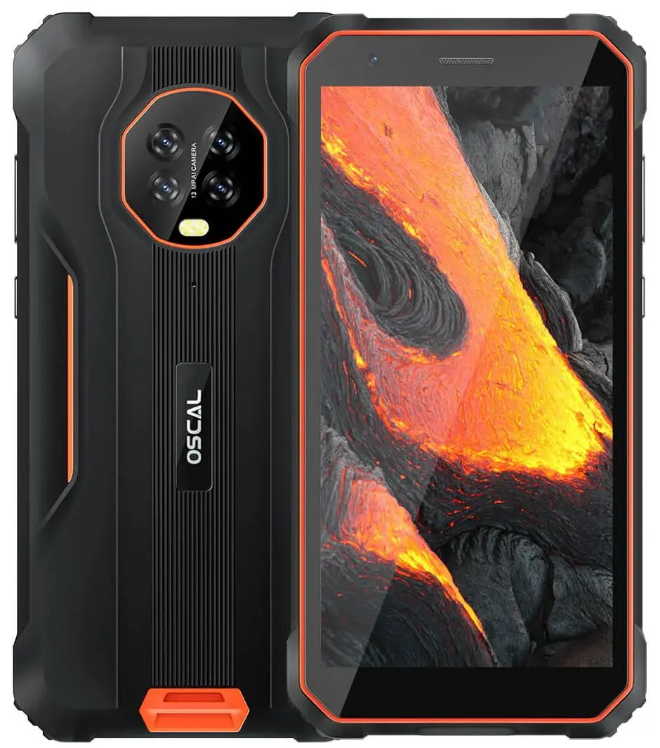 Мобильный телефон Blackview Oscal S60 Pro Night Version Duos 4GB/32GB (Black/Orange) - 4