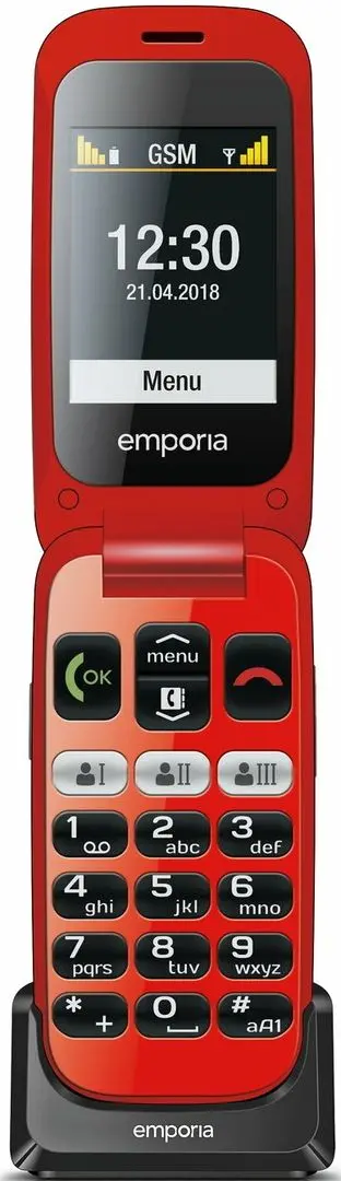 Telefon mobil Emporia One V200 (Black/Red)