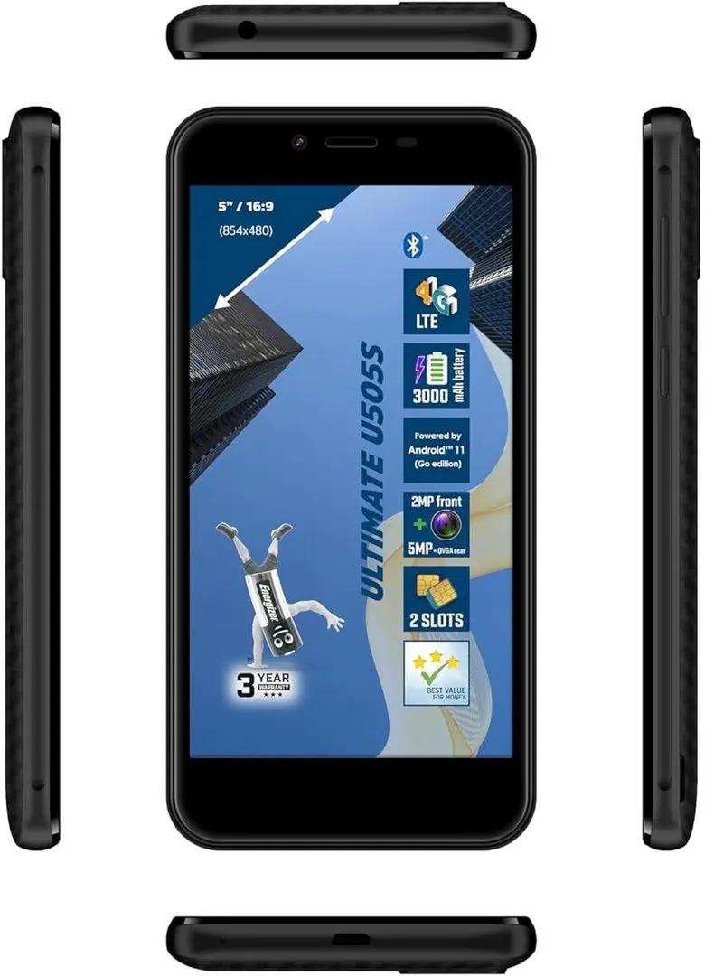 Telefon mobil Energizer Ultimate U505S 1GB/16GB (Black)