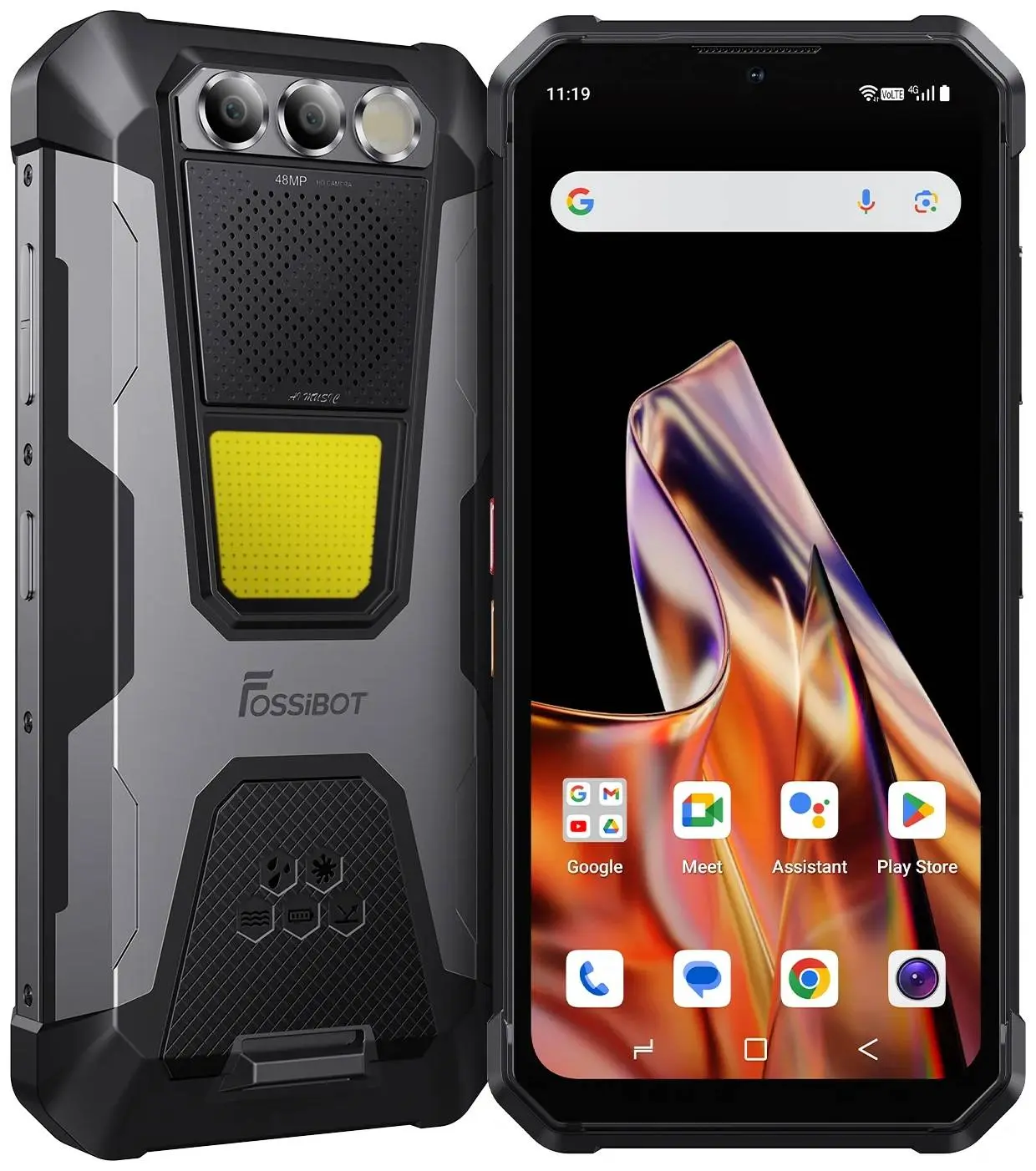 Мобильный телефон Fossibot F106 Pro 8/256GB + Charger (Gray) - 10