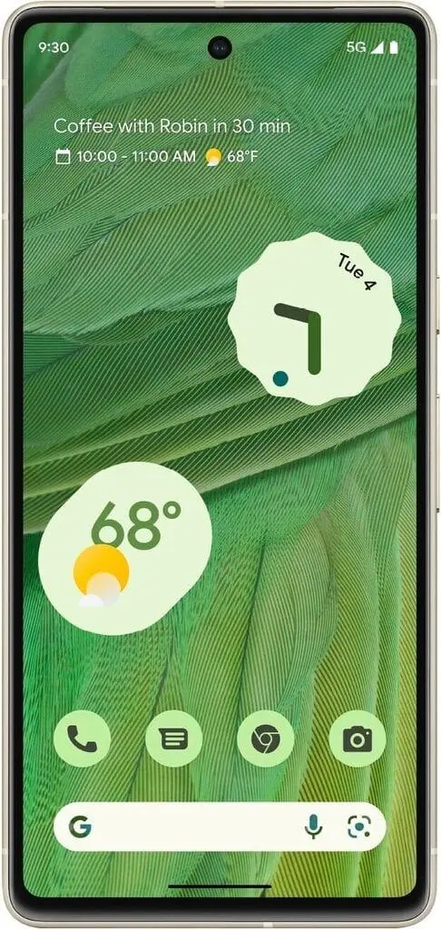 Мобильный телефон Google Pixel 7 5G Dual 8GB/256GB (Lemongrass Green)