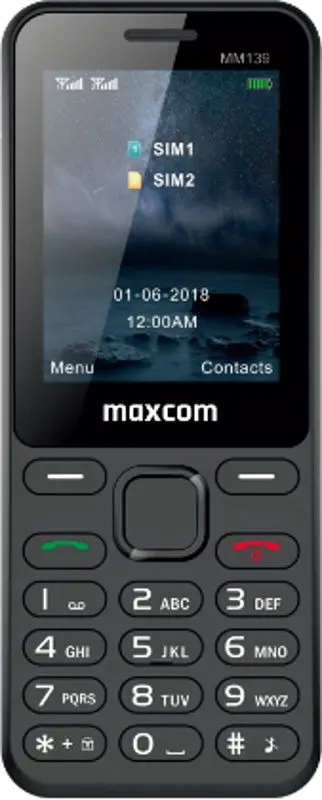 Мобильный телефон Maxcom Classic MM139 Duos (Black)