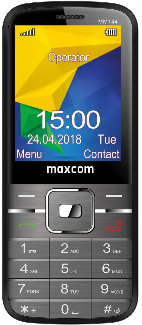Мобильный телефон Maxcom Classic MM144 (Grey)