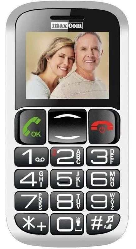 Мобильный телефон Maxcom Comfort MM462 Dual (Silver/Black)