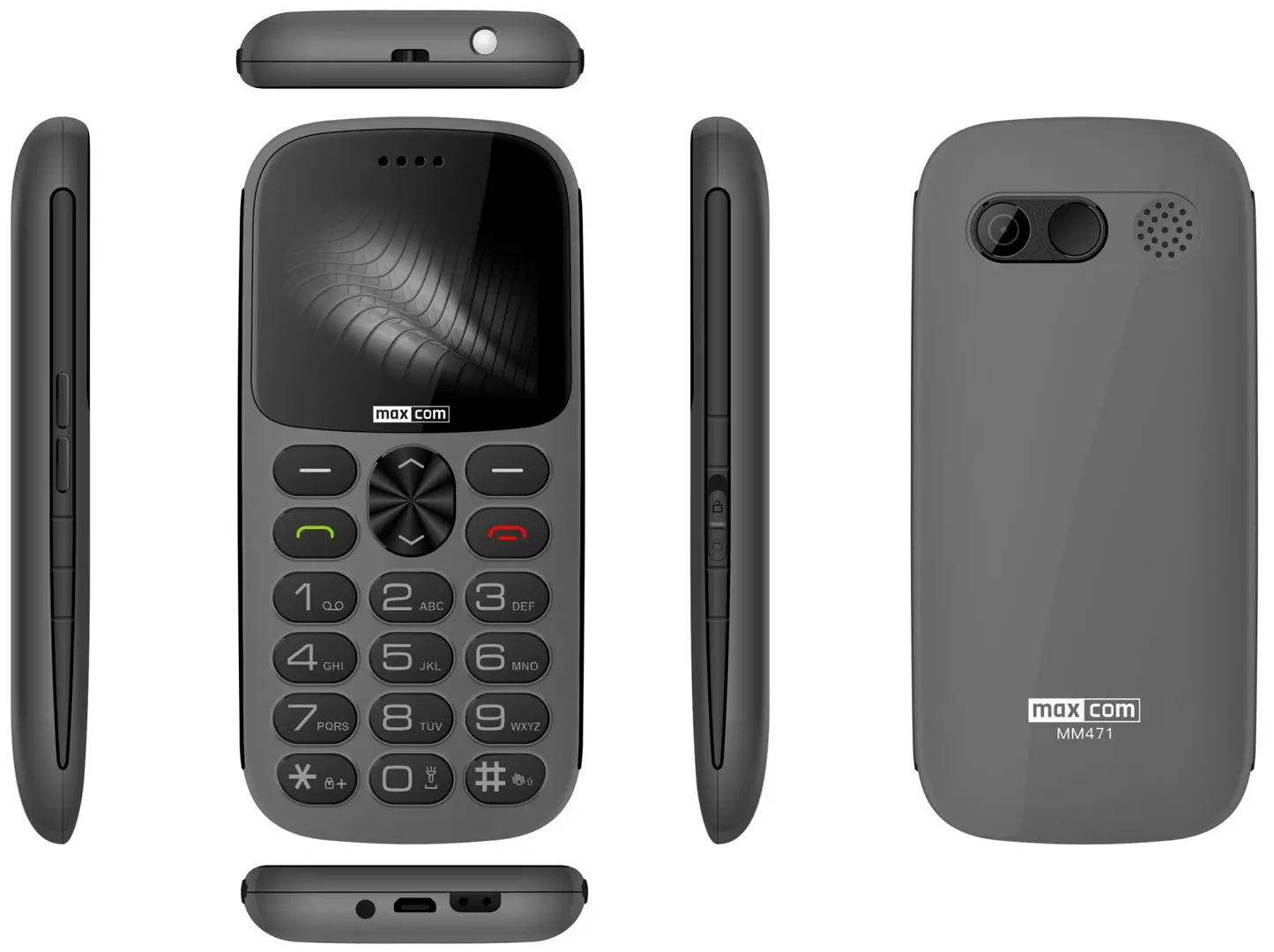 Мобильный телефон Maxcom Comfort MM471 Dual (Grey) - 3
