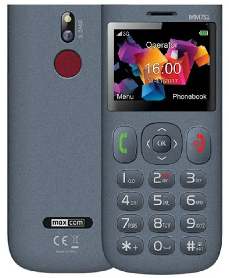 Мобильный телефон Maxcom Comfort MM751 Duos (Grey) - 2