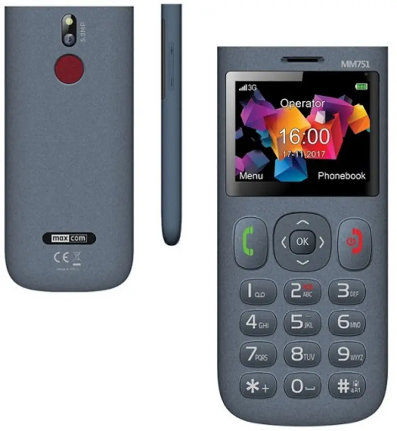 Мобильный телефон Maxcom Comfort MM751 Duos (Grey) - 3
