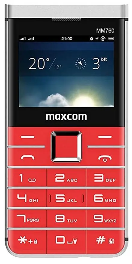 Мобильный телефон Maxcom Comfort MM760 + Headphone Soul 2 (Red)