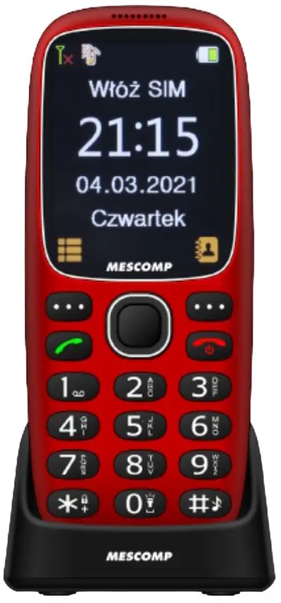 Telefon mobil Mescomp MT-180 Hektor (Red)