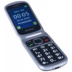 Telefon mobil MesMed Mescomp MT-184 Bruno (Silver/Black) Thumb