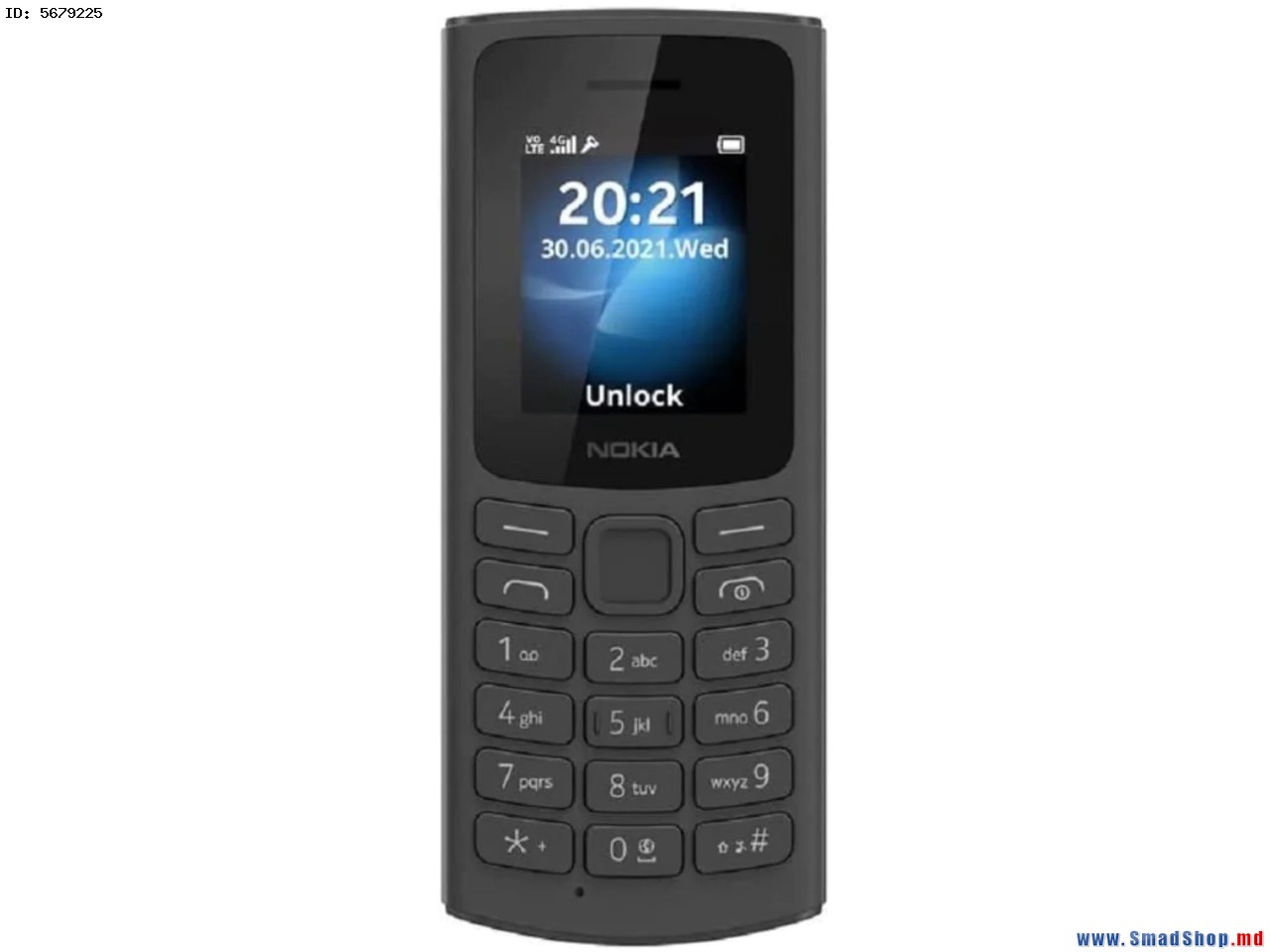 Мобильный Телефон Nokia 105 4G DS 4MB/4MB 2023 (Charcoal)