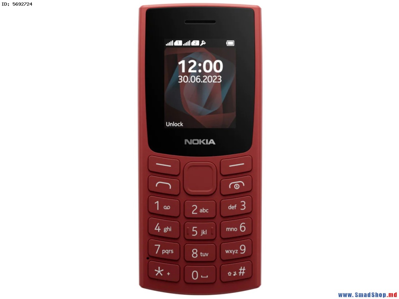 Мобильный Телефон Nokia 105 TA-1557 Dual 2023 4MB/4MB (Red)