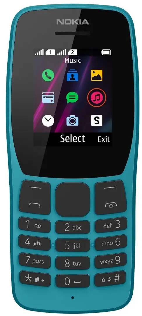 Мобильный телефон Nokia 110 DS 4MB/4MB (Ocean Blue)