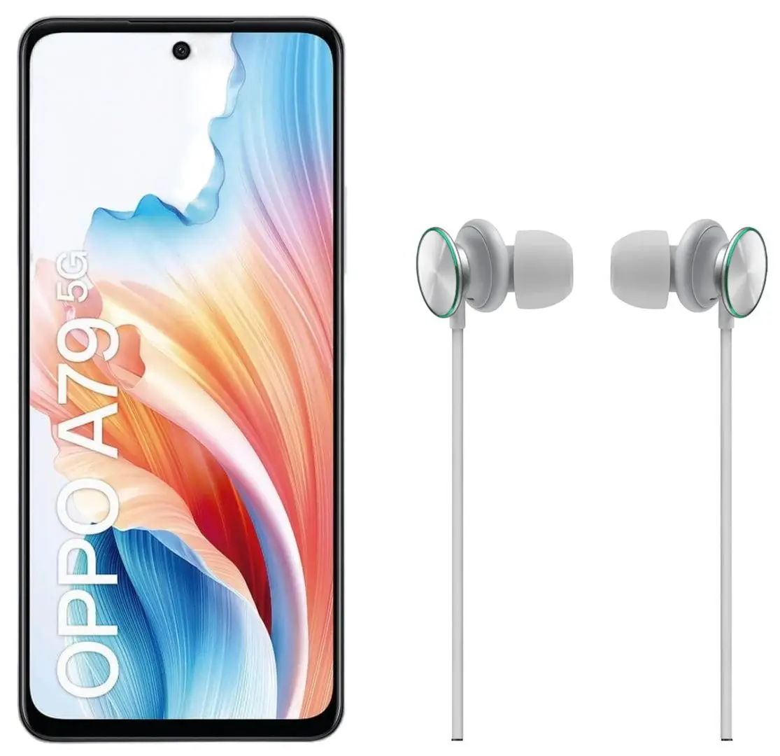 Мобильный телефон Oppo A79 5G Dual 8GB/256GB (Dazzling Purple) + наушники Oppo O-Fresh MH151 (Grey)