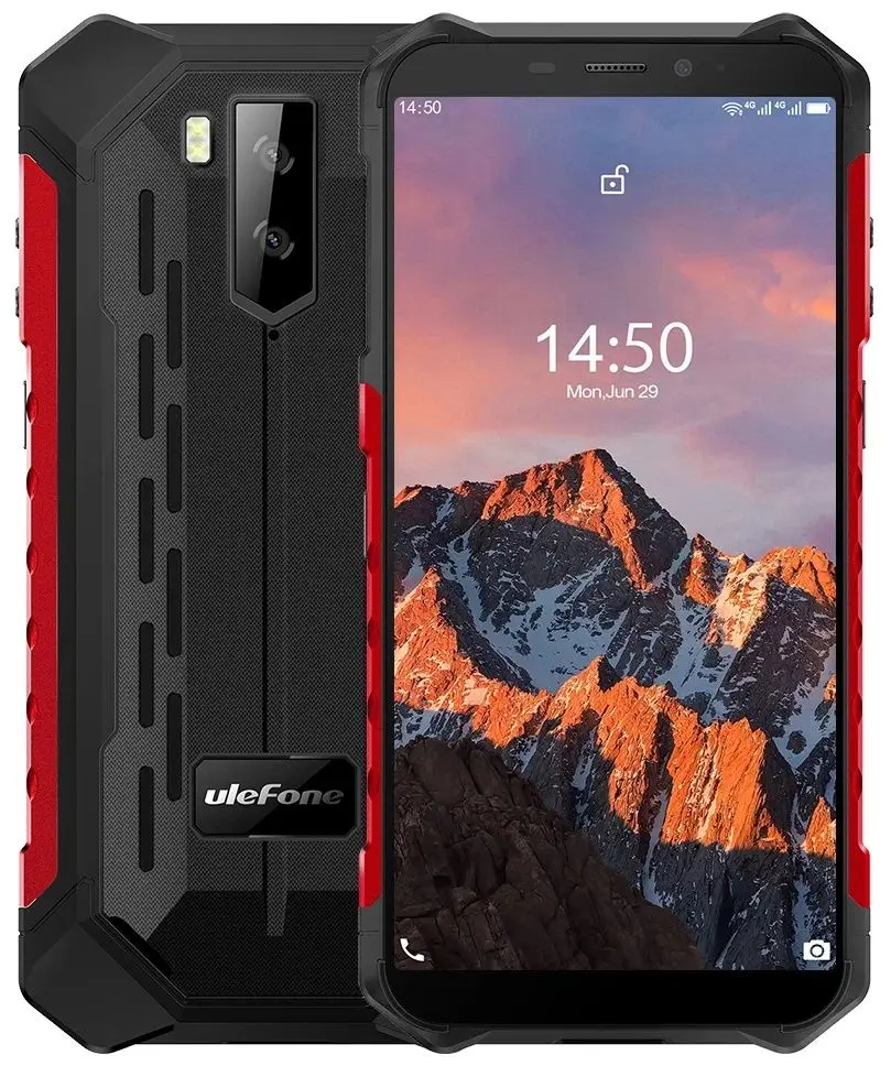 Telefon mobil Ulefone Armor X5 Pro Dual 4GB/­64GB (Black/Red)