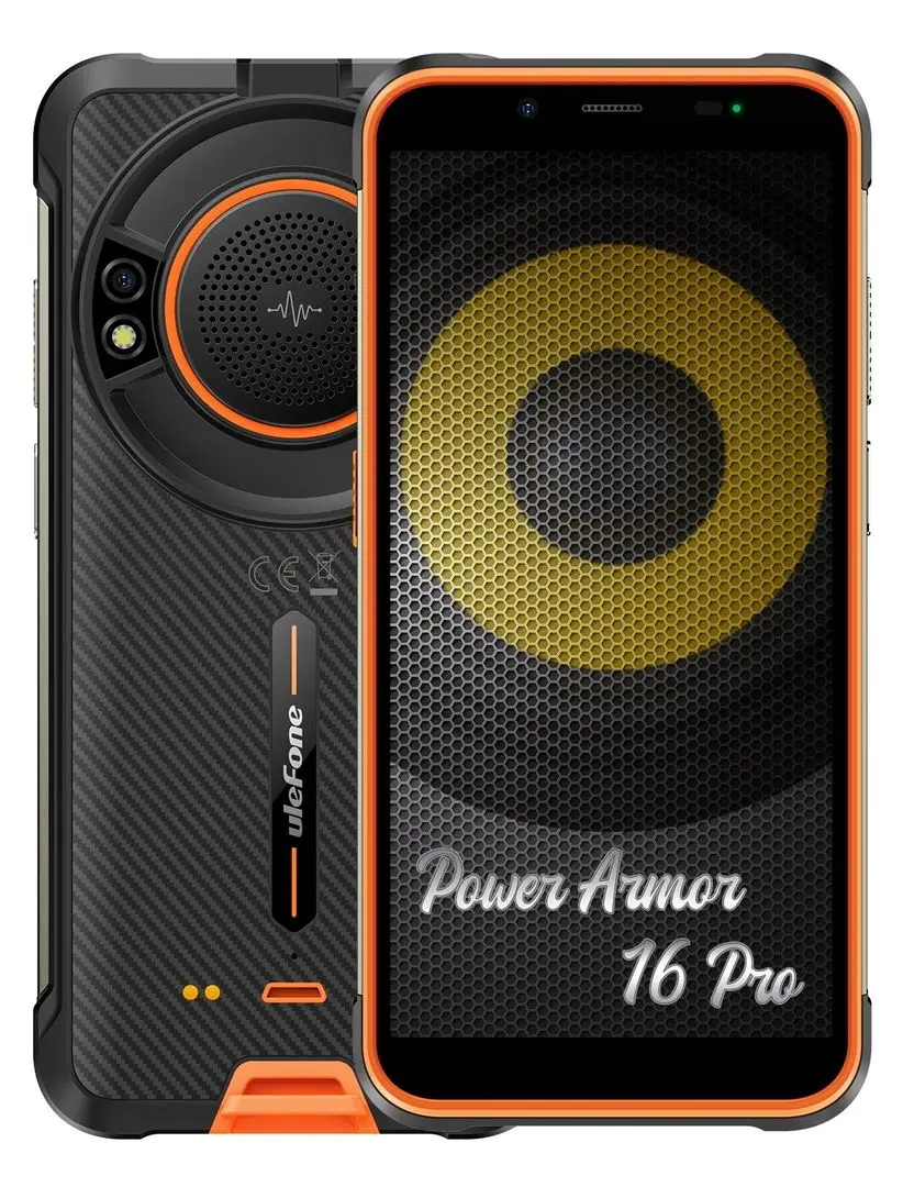 Telefon mobil Ulefone Power Armor 16 Pro Dual 4GB/64GB (Black/Orange)