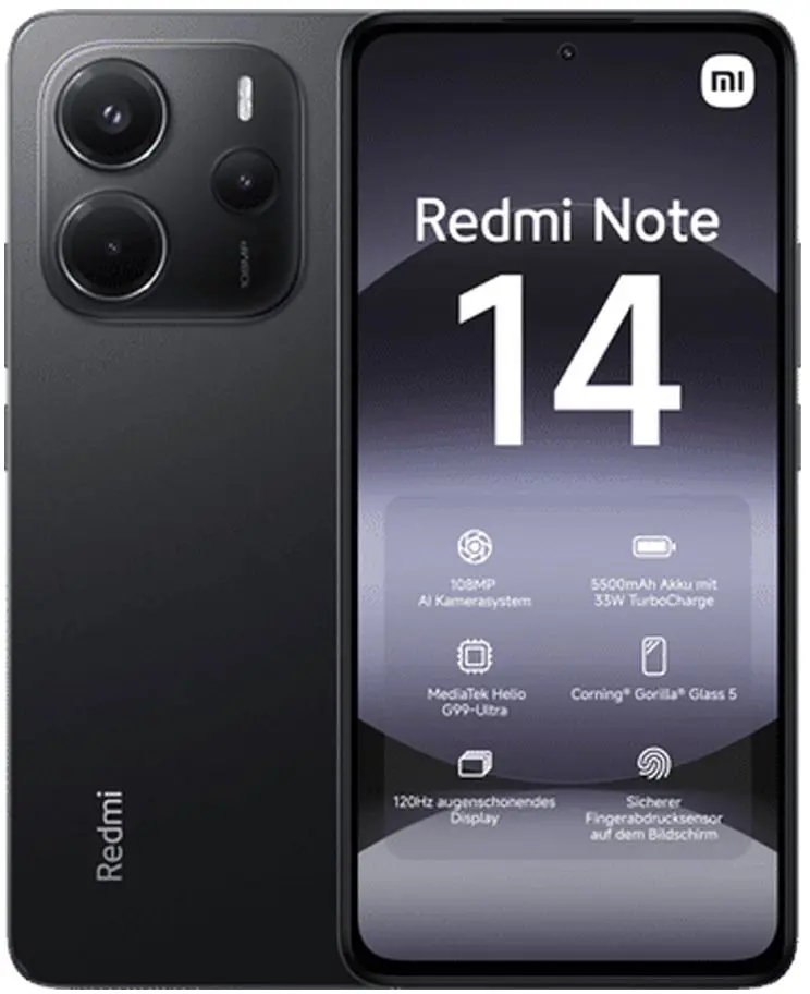 Telefon mobil Xiaomi Redmi Note 14 Dual 6GB/128GB (Midnight Black)