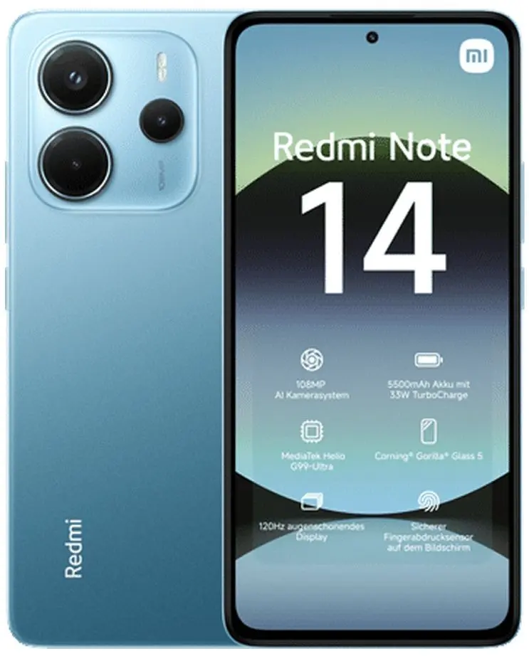 Telefon mobil Xiaomi Redmi Note 14 Dual 6GB/128GB (Ocean Blue)