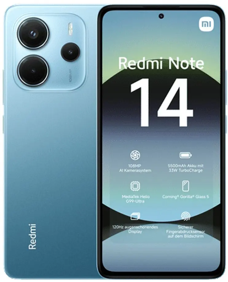 Telefon mobil Xiaomi Redmi Note 14 Dual 8GB/256GB (Ocean Blue)