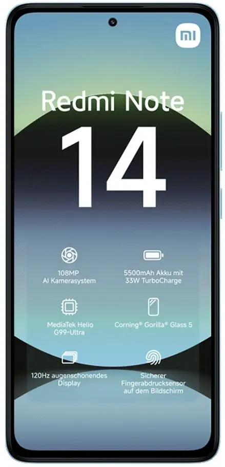 Telefon mobil Xiaomi Redmi Note 14 Dual 8GB/256GB (Ocean Blue)