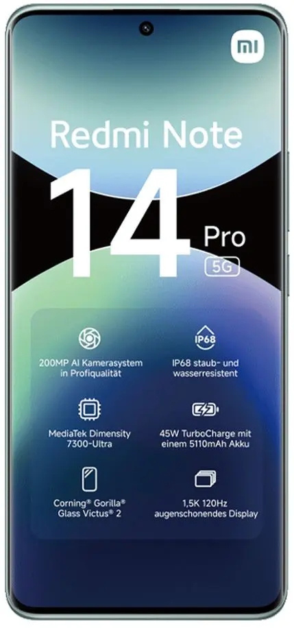 Мобильный телефон Xiaomi Redmi Note 14 Pro 5G 8/256GB (Coral Green)