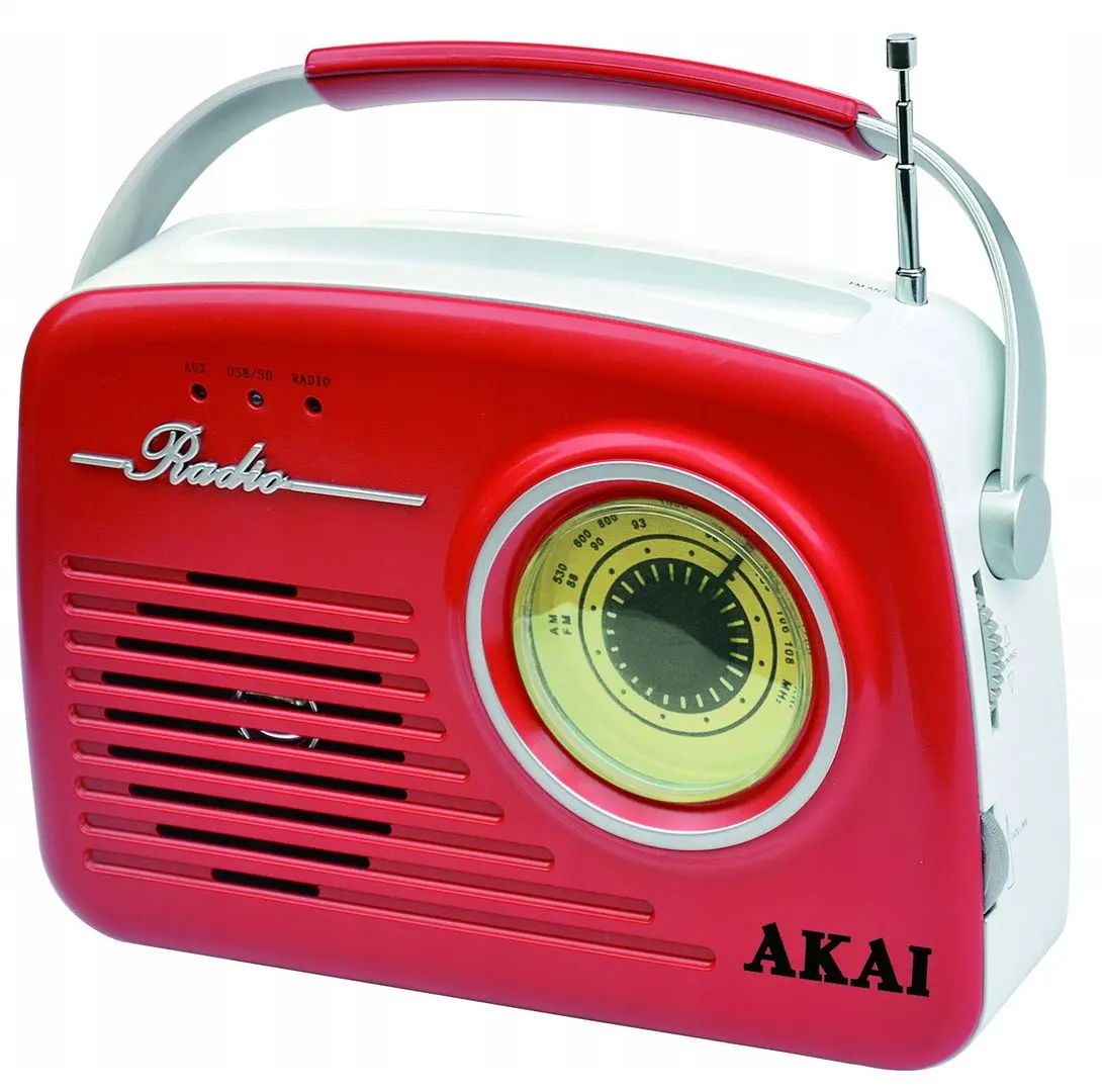 Портативный радиоприемник Akai APR-11R (Red/White)