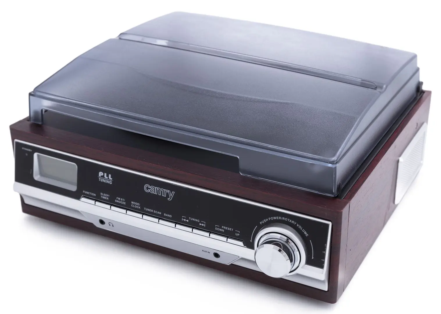 Радиоприёмник с виниловым проигрывателем Camry CR 1168 (Brown/Inox)