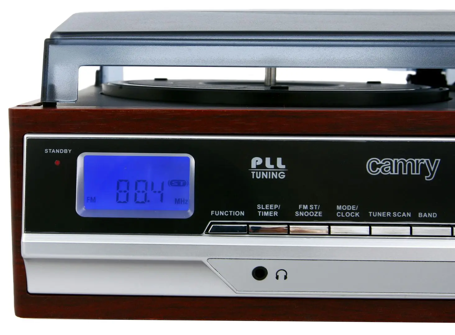 Радиоприёмник с виниловым проигрывателем Camry CR 1168 (Brown/Inox)