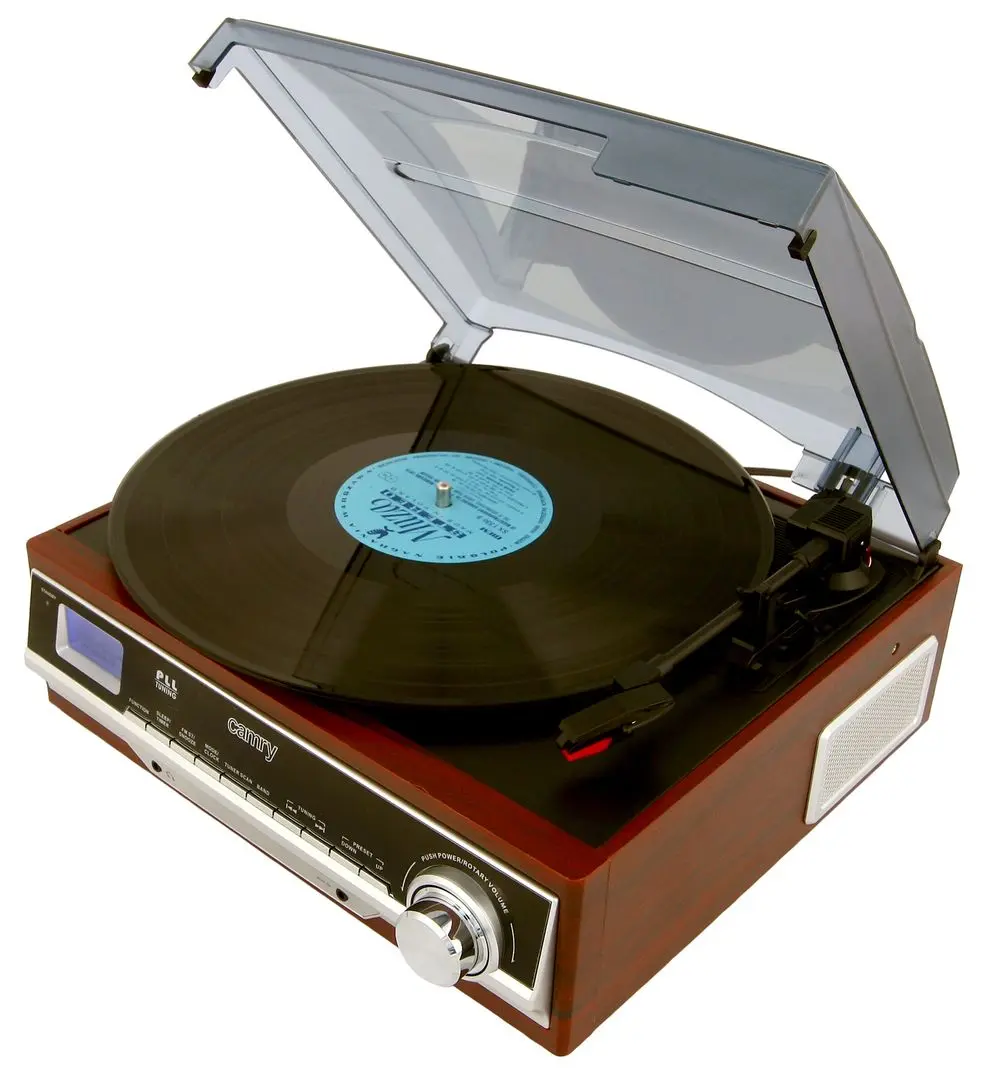 Радиоприёмник с виниловым проигрывателем Camry CR 1168 (Brown/Inox)