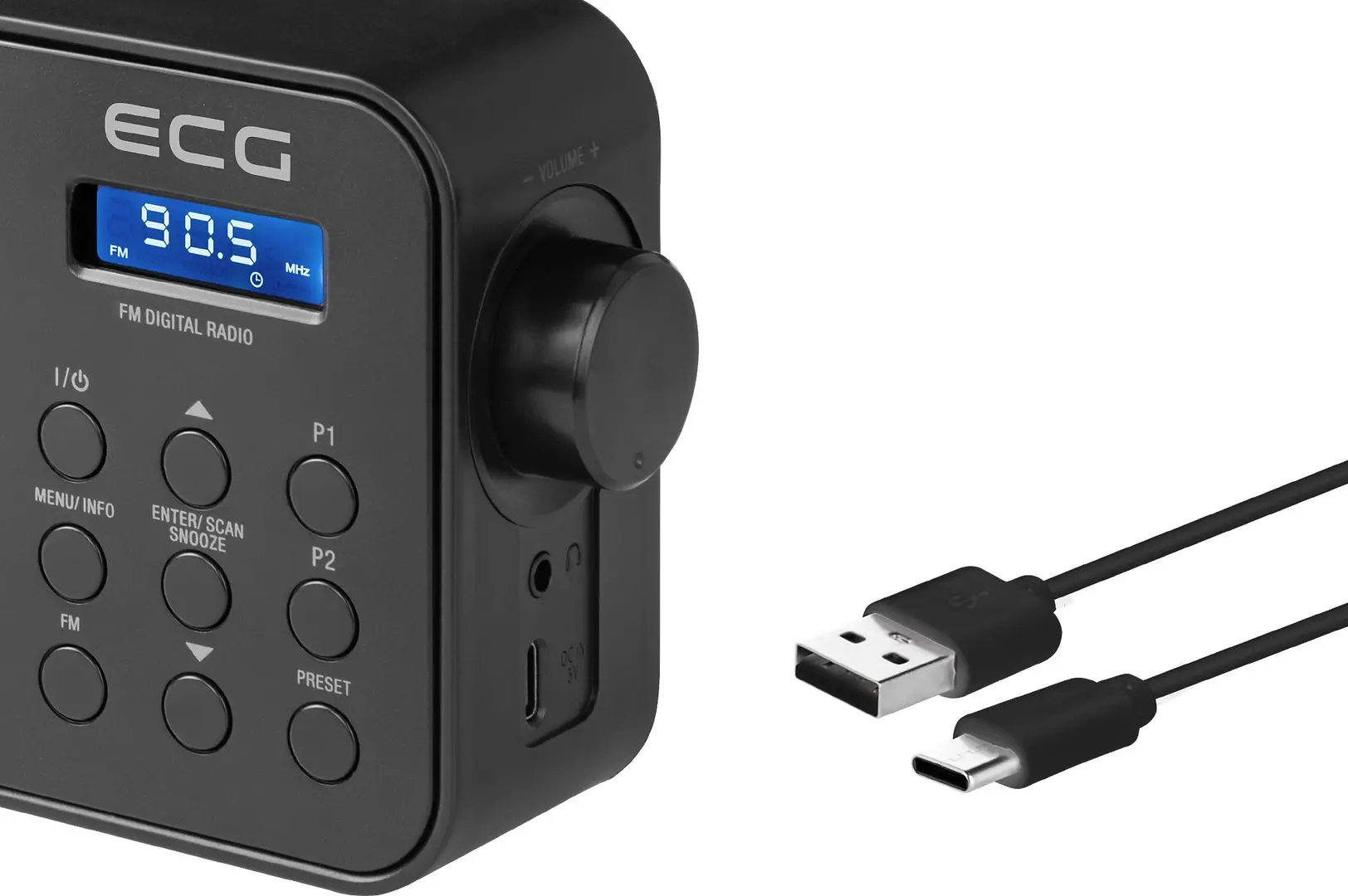 Radio portabil ECG R 105 (Black) - 7