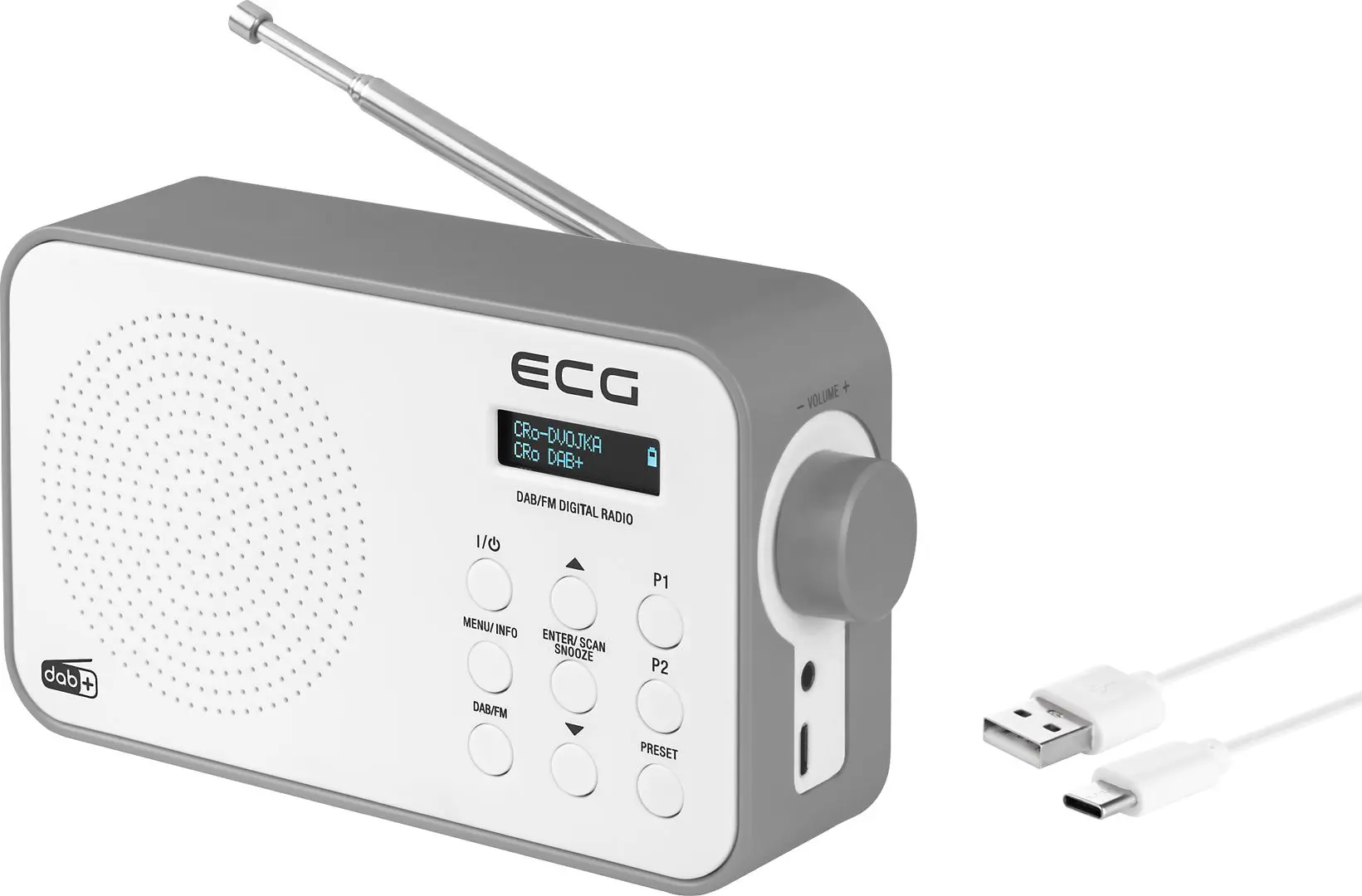 Radio portabil ECG RD 110 DAB (White) - 5