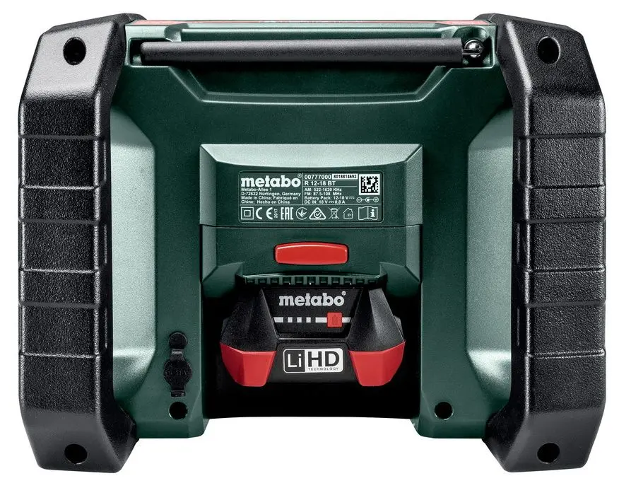 Портативный радиоприёмник Metabo R12-18 DAB-BT