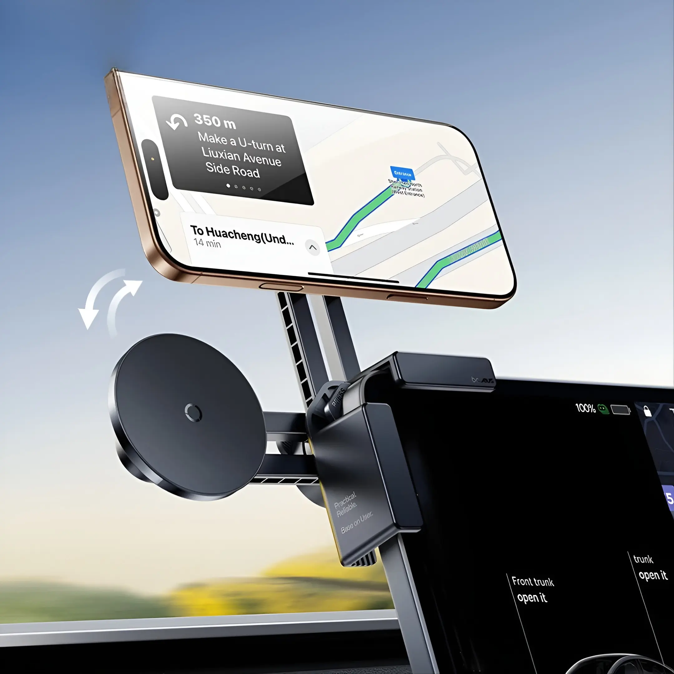 Suport auto pentru telefon Baseus TC1 (Cosmic Black)