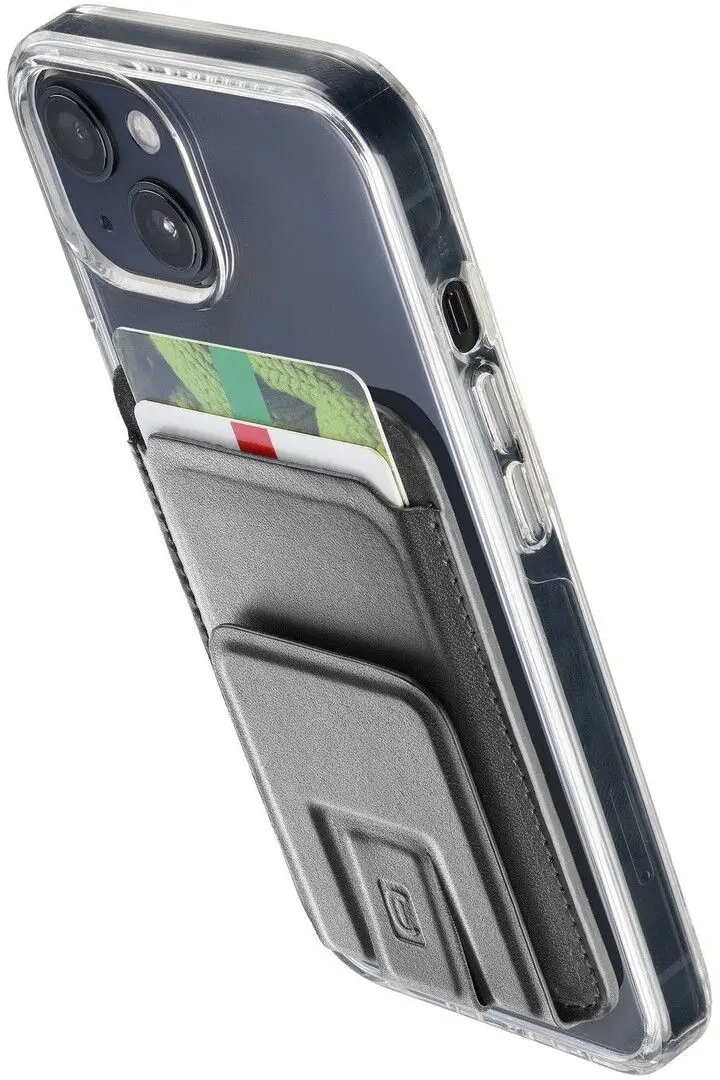 Suport pentru telefon Cellularline Pocket Stand Mag (Black)