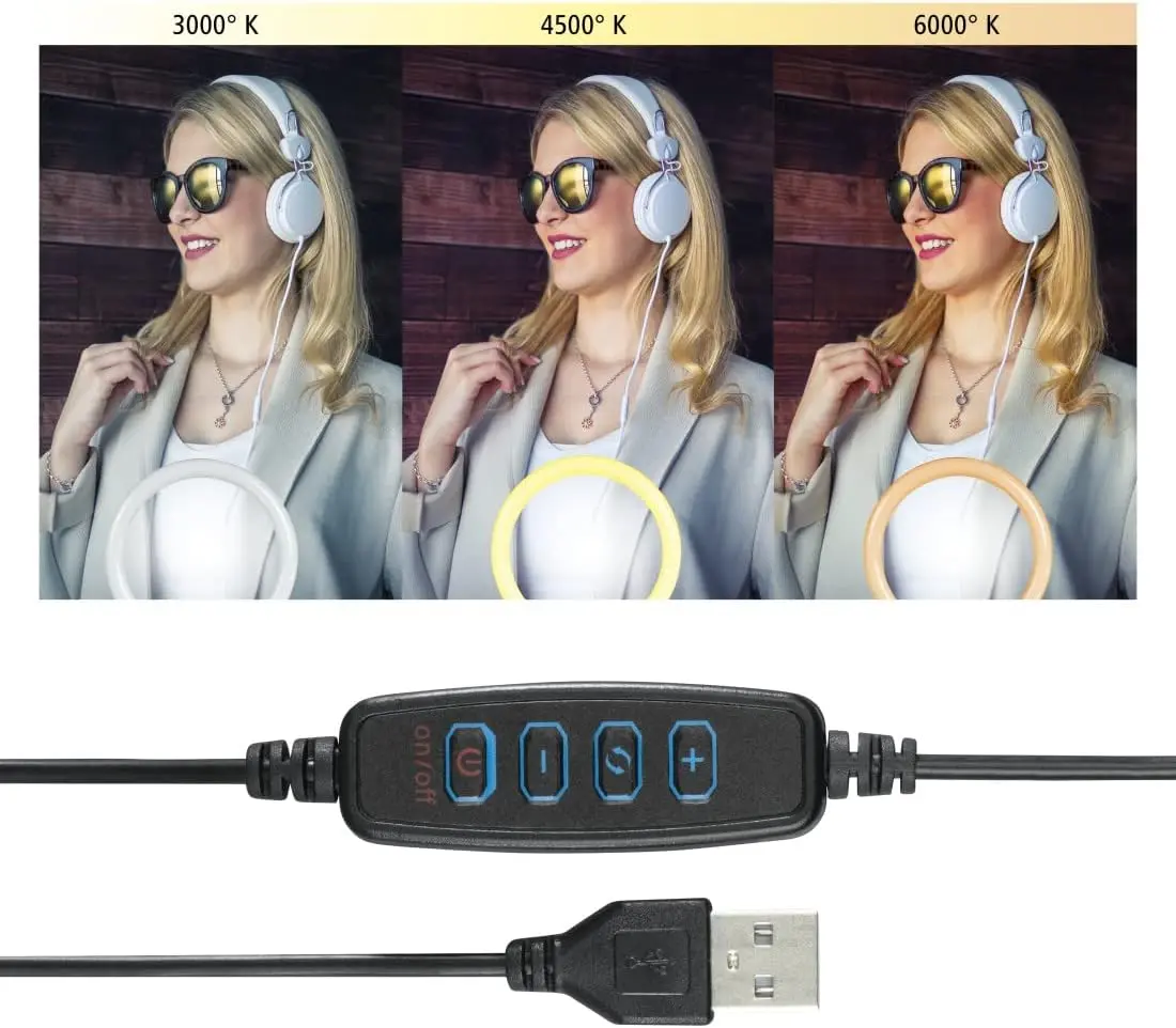 Trepied cu lampa Hama SpotLight FoldUp 102 (Black)