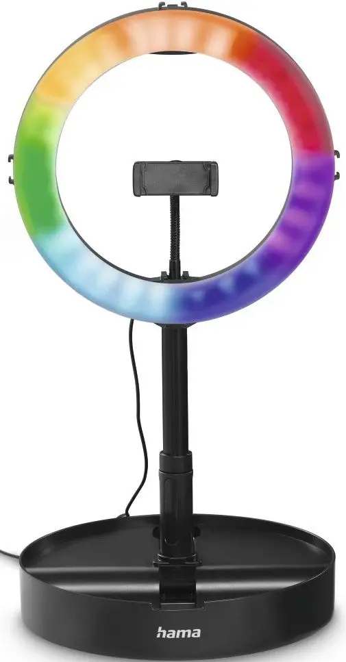 Trepied cu lampa Hama SpotLight FoldUp RGB 102 (Black)