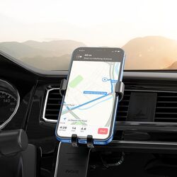 Suport auto pentru telefon Hoco Gold Shield CA92 (Black) Thumb