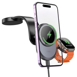 Автомобильный держатель для телефона Hoco HW28 (Black/Gray) Thumb