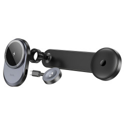 Автомобильный держатель для телефона Hoco HW28 (Black/Gray) Thumb