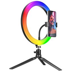 Trepied cu lampa Tracer RGB Ring TRAOSW46807 (Black)